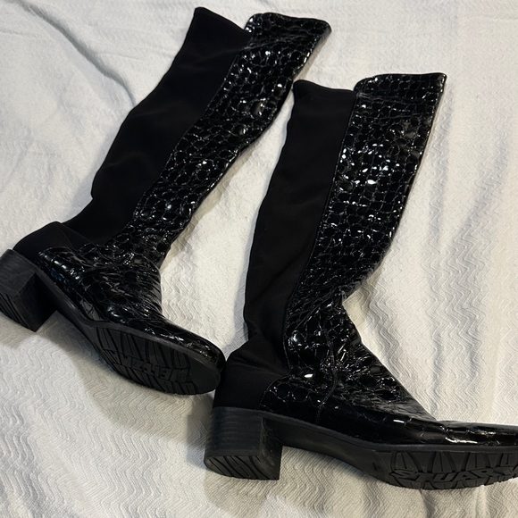 Stuart Weitzman Black Over the Knee Boots